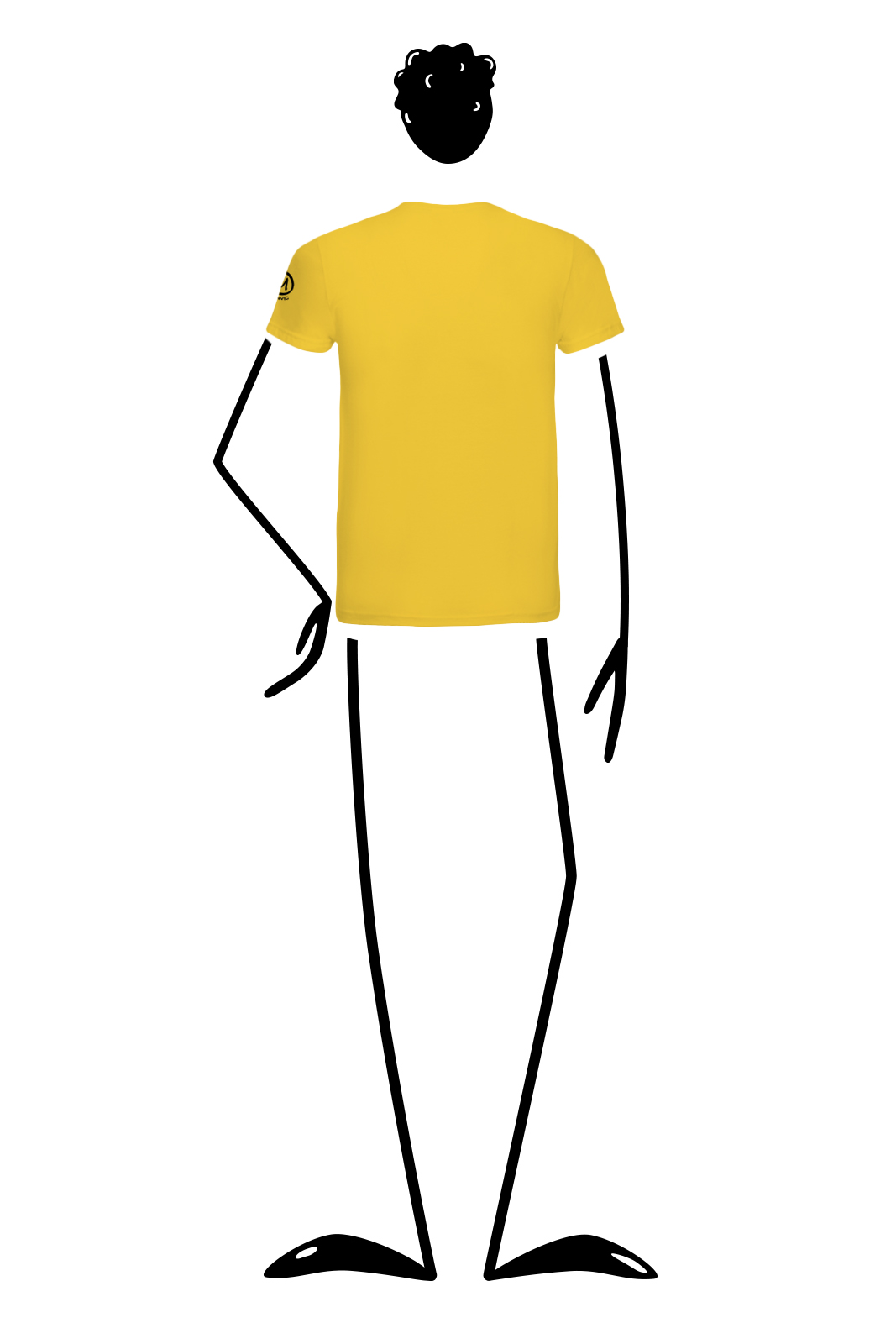 t-shirt homme jaune HASH Monvic
