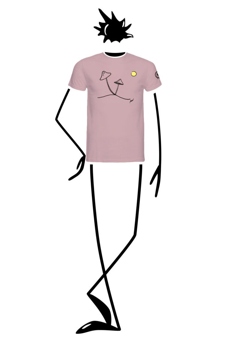 t-shirt uomo rosa HASH ORGANIC Monvic