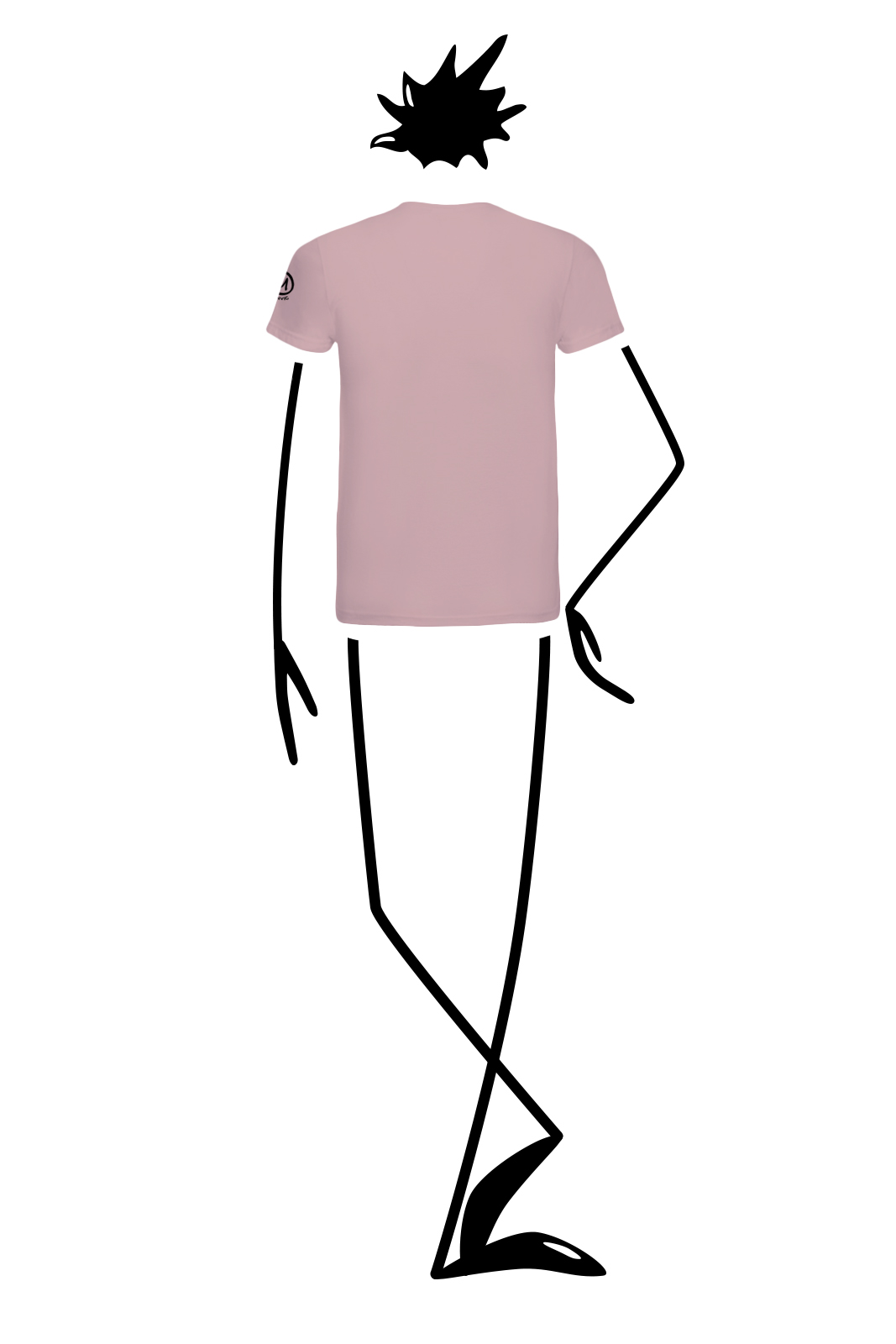 t-shirt uomo rosa HASH ORGANIC Monvic