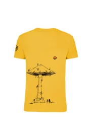 Men's climbing T-shirt - yellow - drumstick mushroom - HASH Monvic