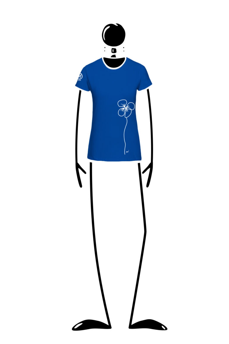 t-shirt women blue SHARON Monvic
