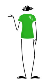 t-shirt women green SHARON ORGANIC Monvic