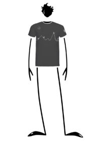t-shirt uomo carbon HASH ORGANIC Monvic