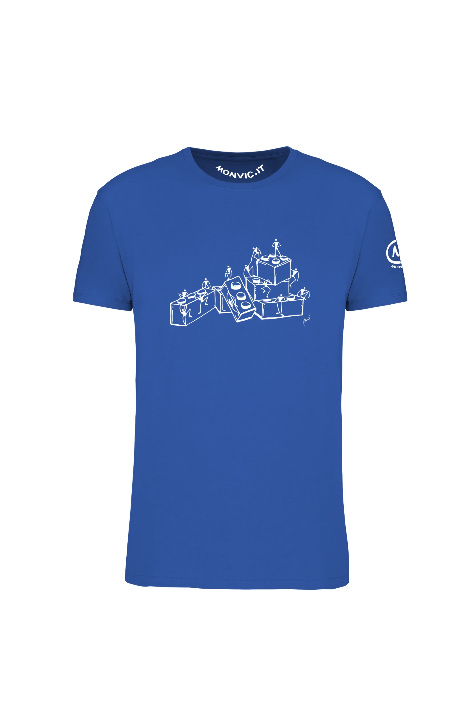 t-shirt arrampicata uomo blu royal Bricks Lego - HASH MONVIC f