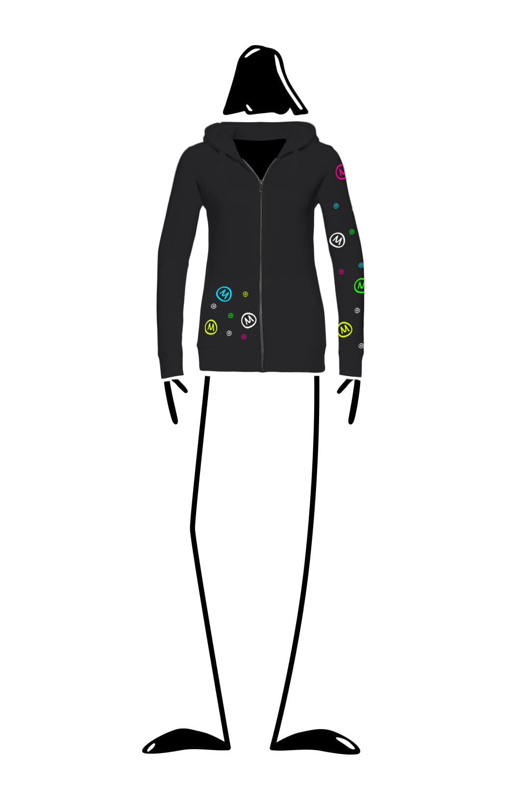 sweat escalade à capuche femme noir FEDRA ZIP Monvic sweat escalade à capuche femme noir FEDRA ZIP Monvic