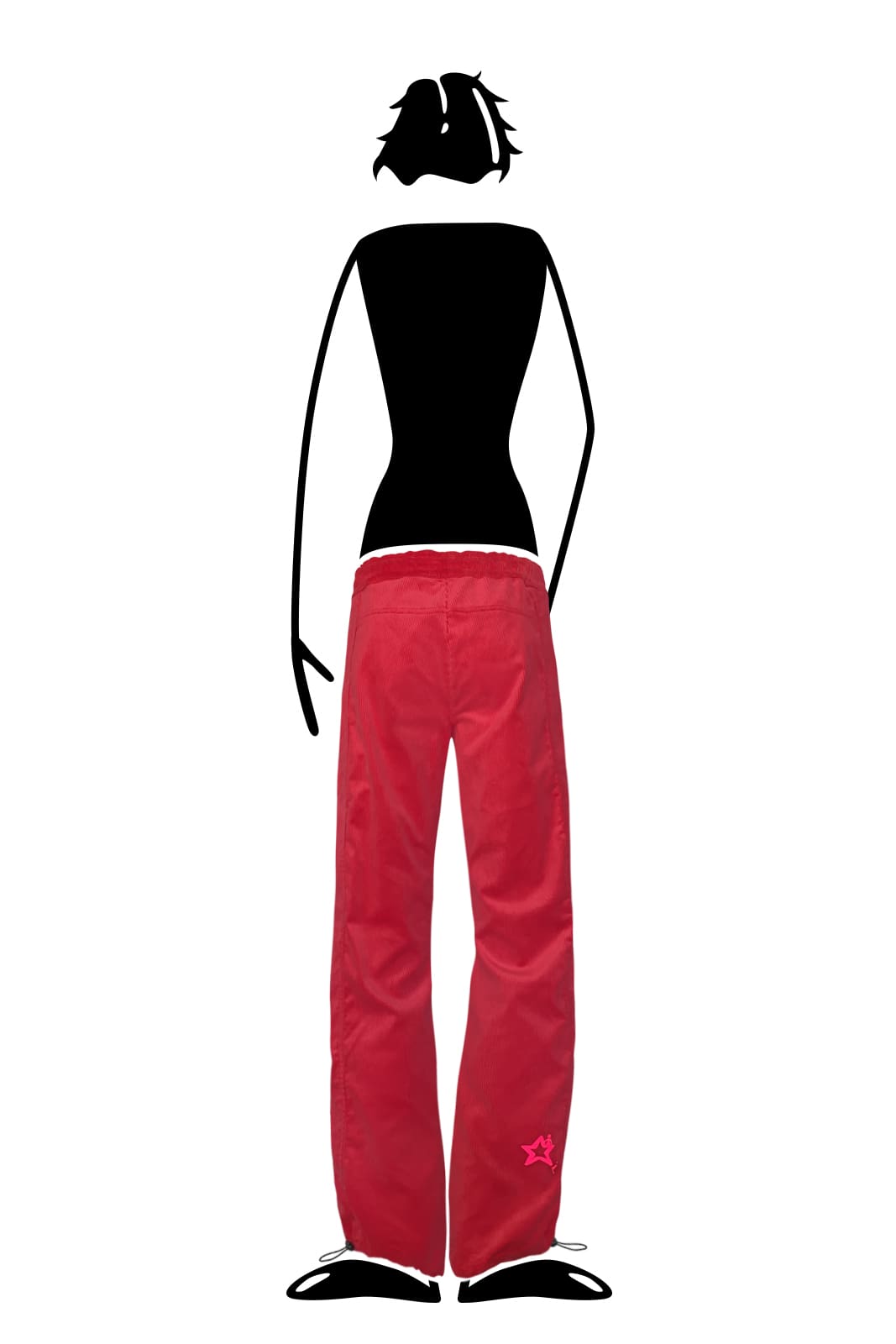 pantalone in velluto da donna per arrampicata e sport VIOLET VELVET Monvic