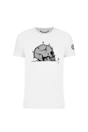 t-shirt arrampicata uomo bianca - HAMLET - HASH MONVIC fronte