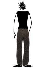 pantalone velluto a coste marrone uomo GRILLO Monvic per arrampicata