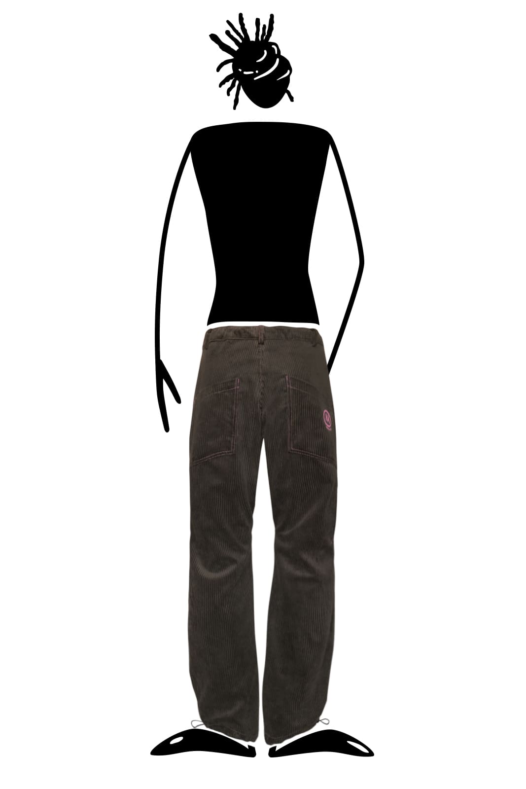 pantalone velluto a coste marrone uomo GRILLO Monvic per arrampicata pantalone velluto a coste marrone uomo GRILLO Monvic per arrampicata