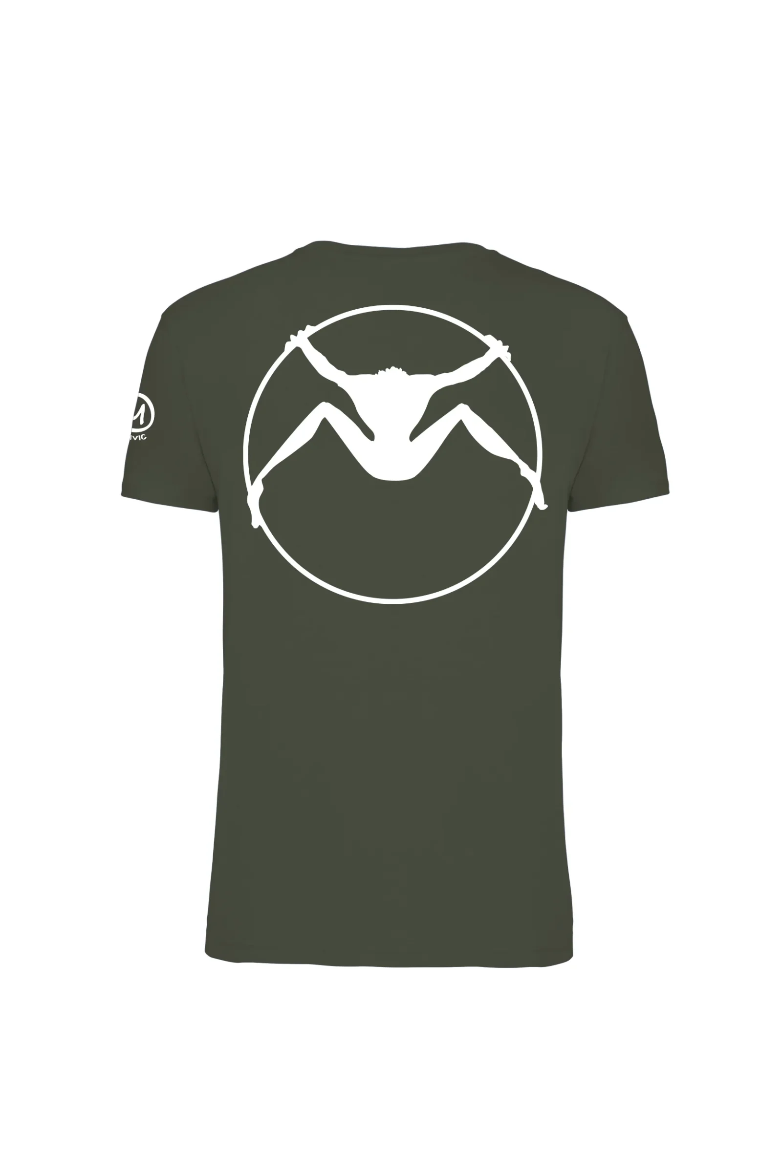 V POWER t-shirt arrampicata uomo verde militare - HASH MONVIC