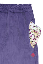 pantalone in velluto da donna viola per arrampicata e sport VIOLET VELVET Monvic