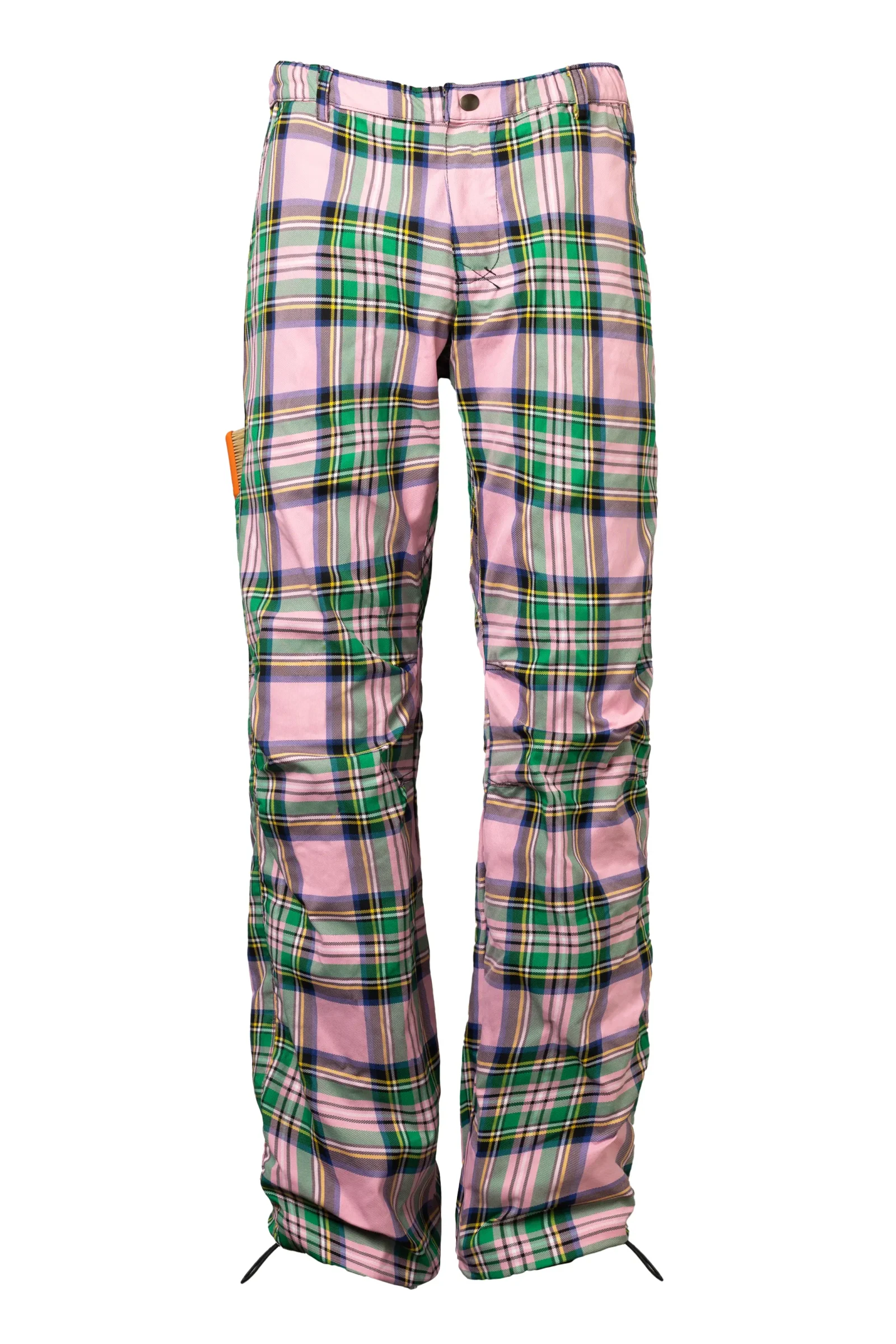Pantalon imperméable homme en cordura tartan rose/vert - BILLY 2 - MONVIC