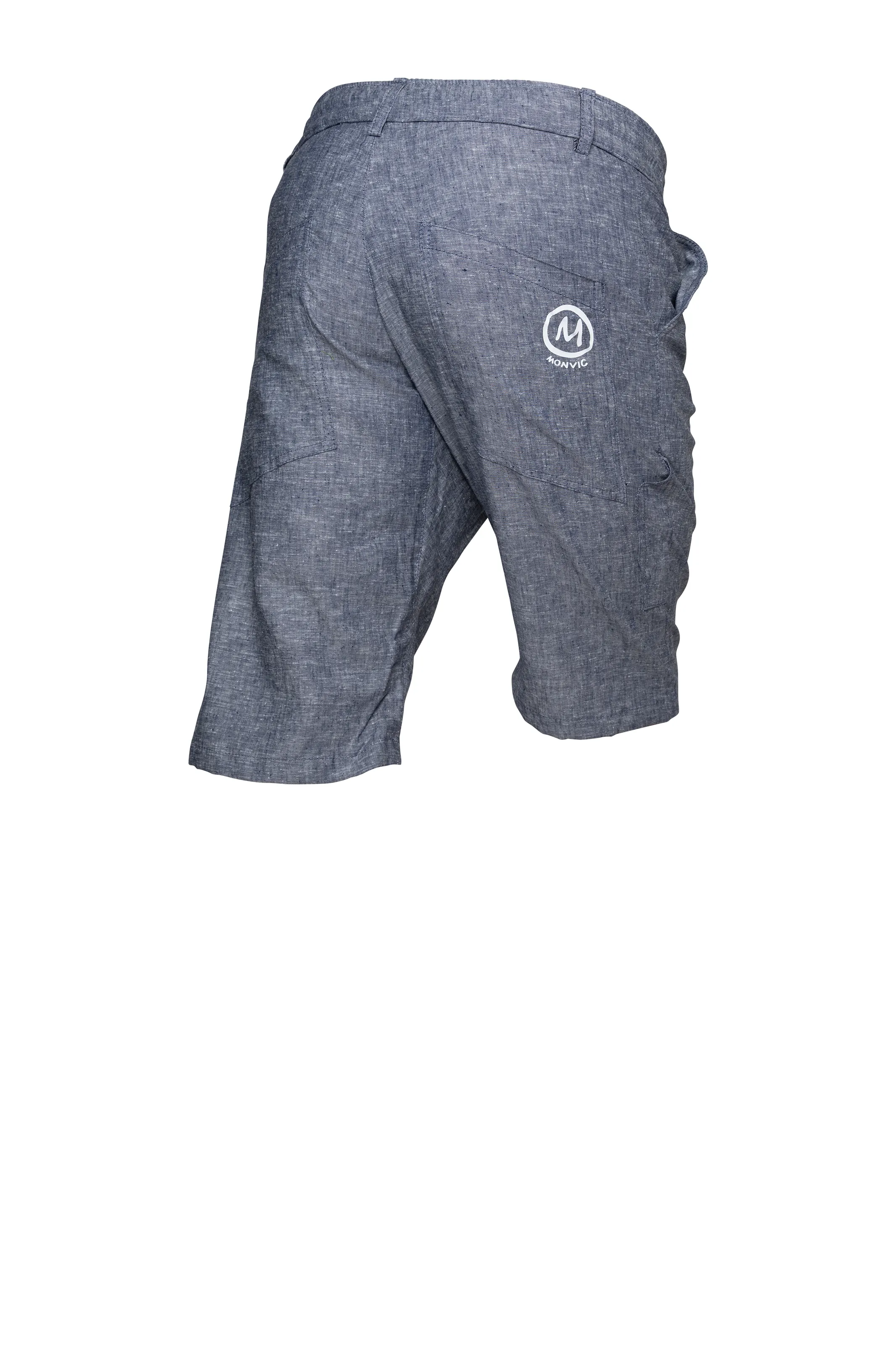 Men's climbing linen shorts - gray - ALO Monvic Men's climbing linen shorts - gray - ALO Monvic