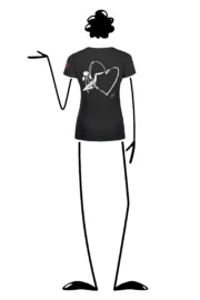 T-shirt escalade femme - coton noir - "Out" SHARON by MONVIC