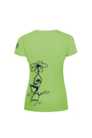 T-shirt arrampicata donna - cotone verde lime - "Carla" SHARON MONVIC