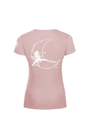 T-shirt escalade femme - coton bio rose - "Moon" - SHARON ORGANIC by MONVIC