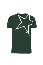 T-shirt da arrampicata uomo verde forest con la grafica "Superstar" di Monvic HASH