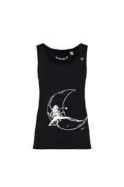 Haut d'escalade femme - noir coton bio - "Moon" KOKO ORGANIC by MONVIC