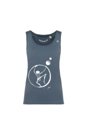 Canotta arrampicata donna - cotone organico grigio - "Virgy" KOKO ORGANIC by MONVIC