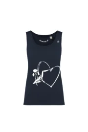 Top arrampicata donna - cotone organico blu navy - "Out" - KOKO ORGANIC by MONVIC
