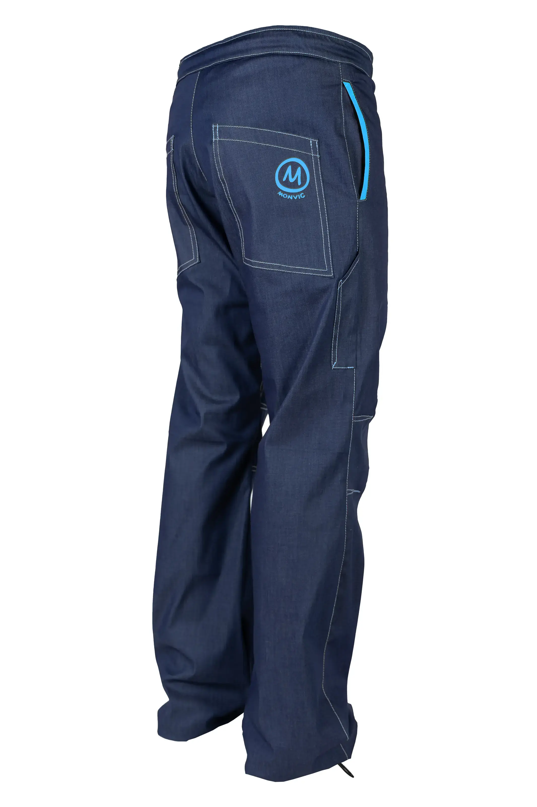 Men's climbing jeans - denim - blue profile and stitching - GERONIMO Monvic