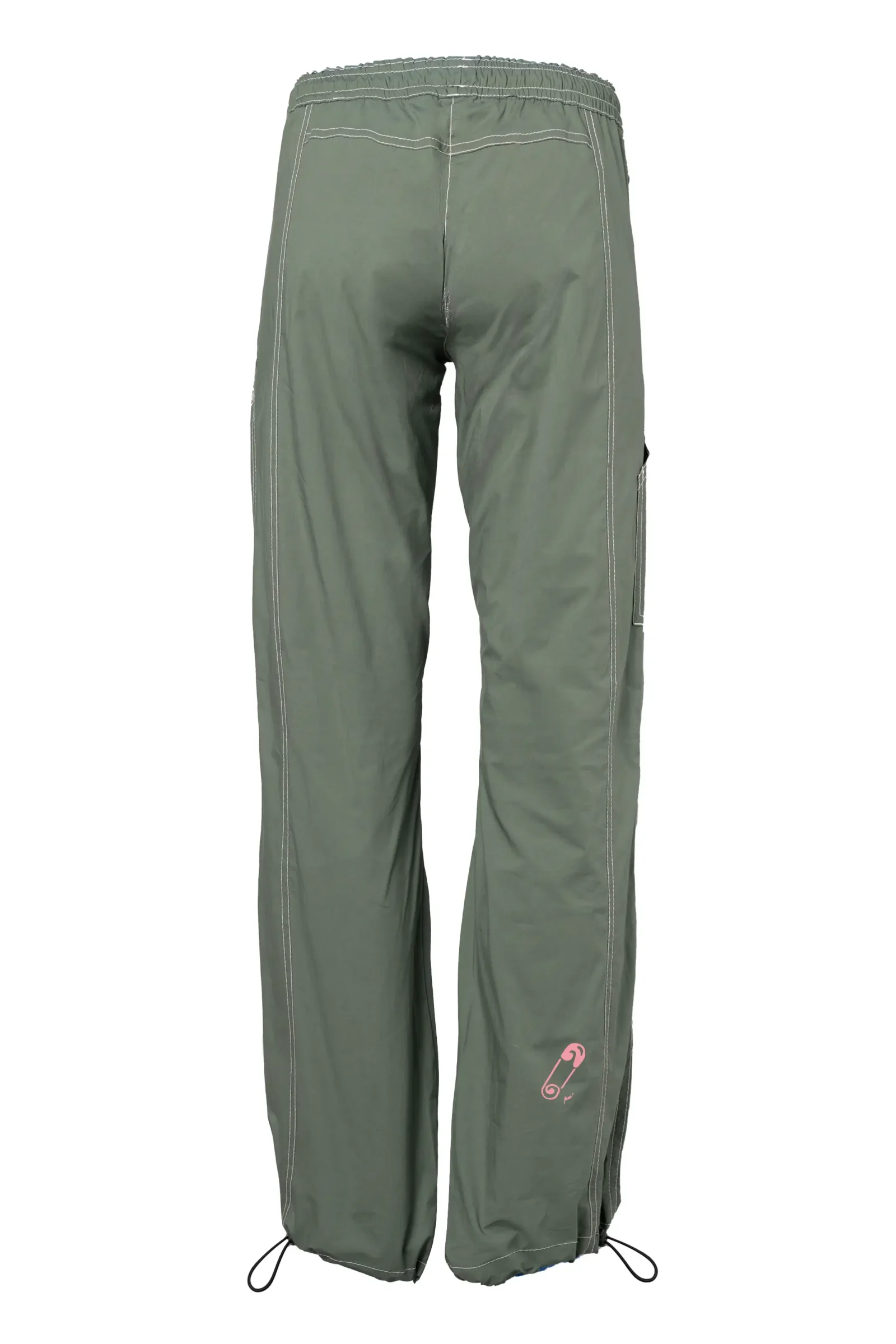 pantalon d'escalade sportive femme - vert militaire - coton stretch - pin graphics - VIOLET MONVIC