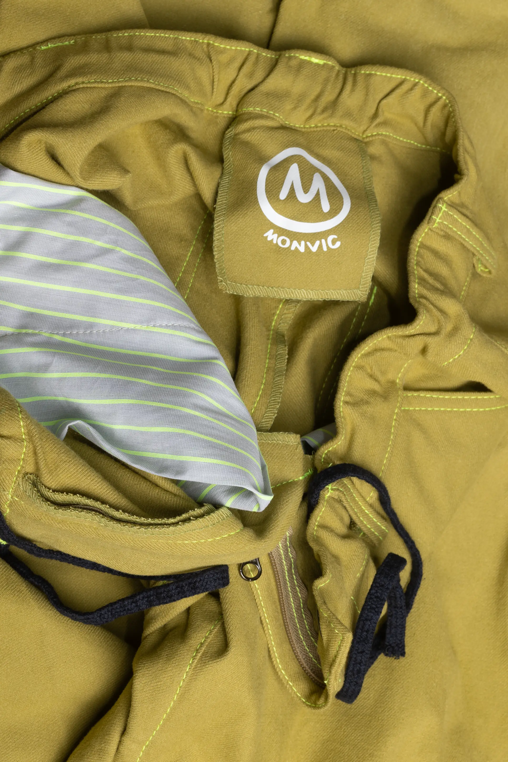 Pantalone arrampicata uomo - ultra elasticizzato - verde lime - BILLY 2 MONVIC