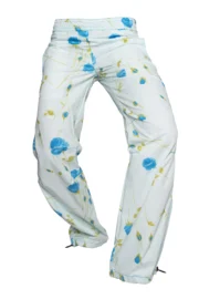 Pantalon fleuri femme - bleu clair - VIOLET Monvic