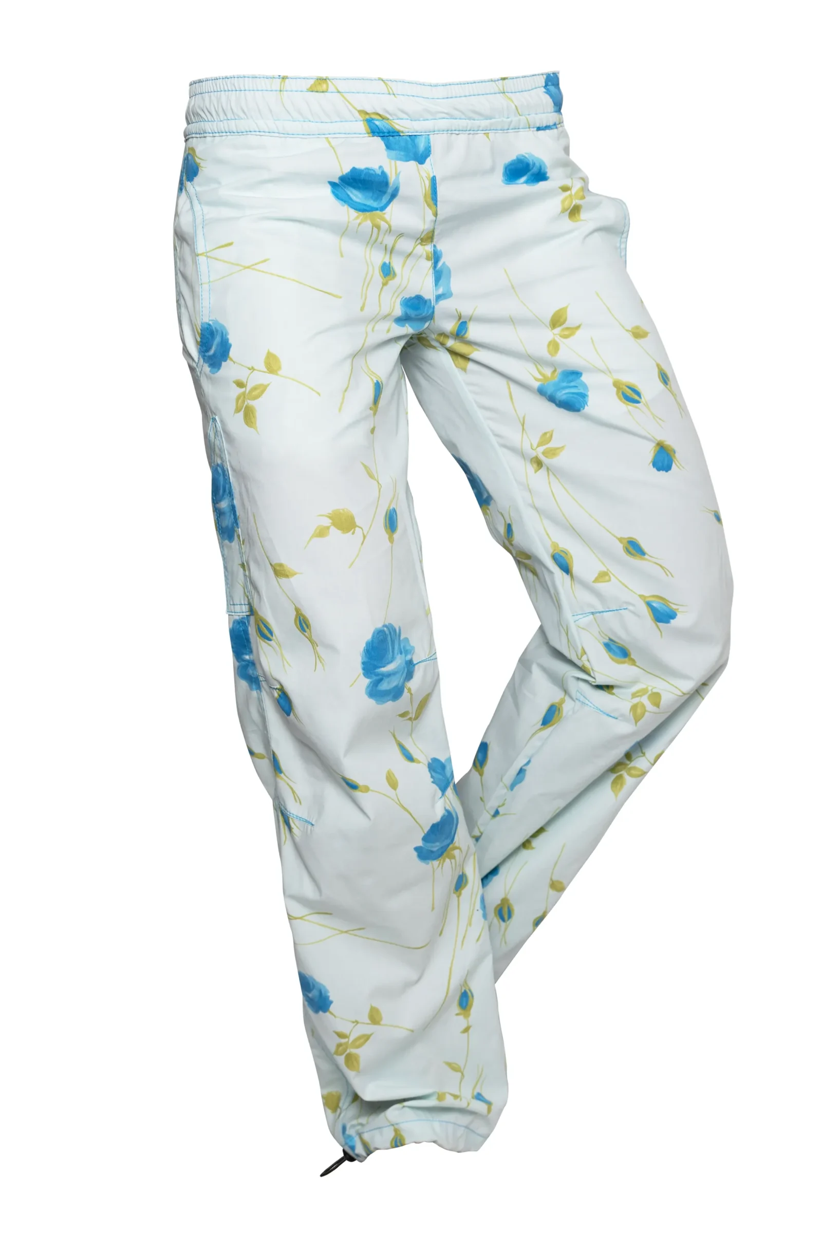 Pantalon d'escalade fleuri femme - bleu clair - VIOLET Monvic