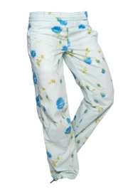 Pantalon d'escalade fleuri femme - bleu clair - VIOLET Monvic