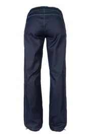 Women's denim climbing jeans trousers - green stitching - VIOLET Monvic