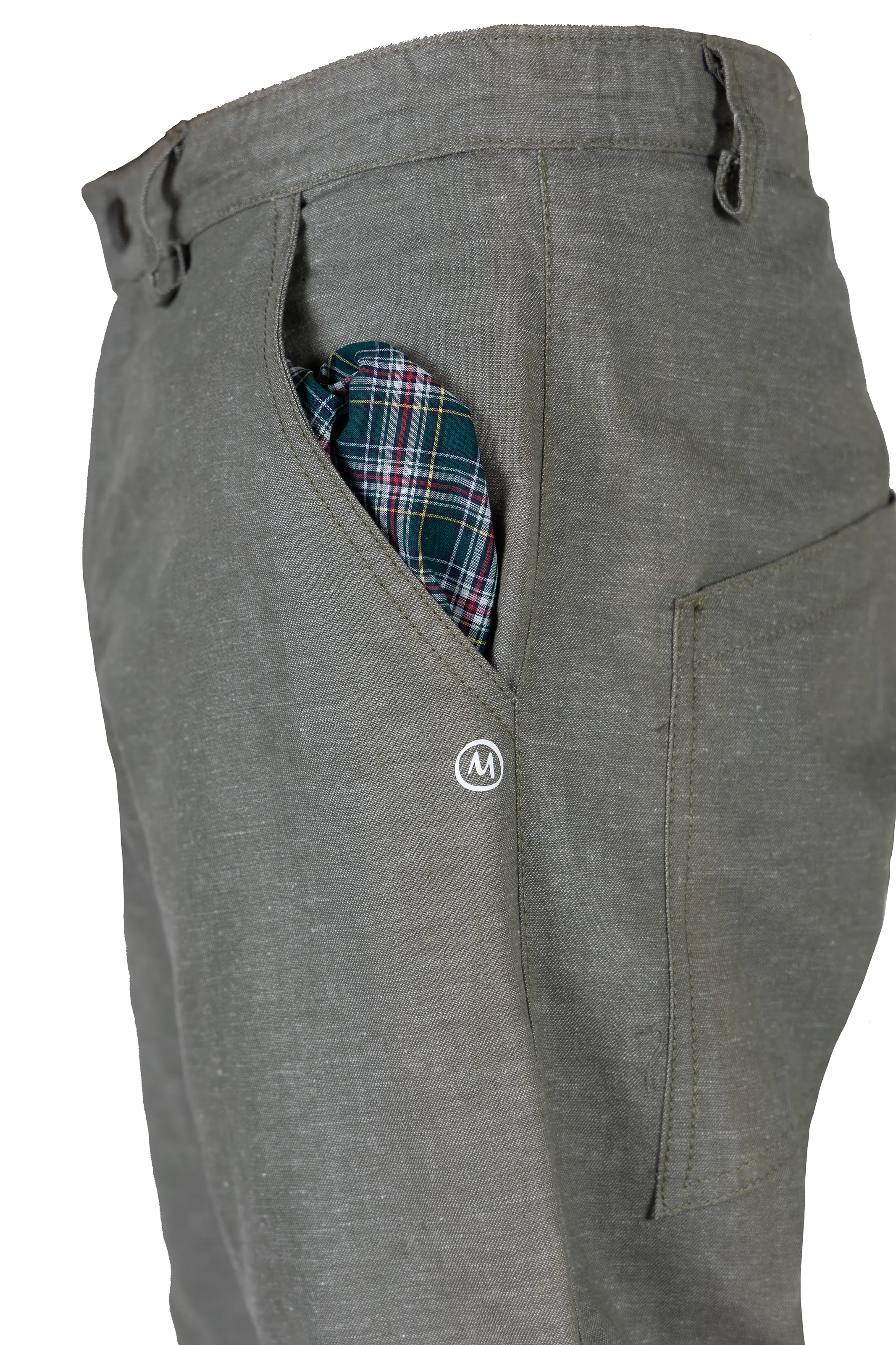 Pantalone uomo melange verde militare BILLY 2 Monvic