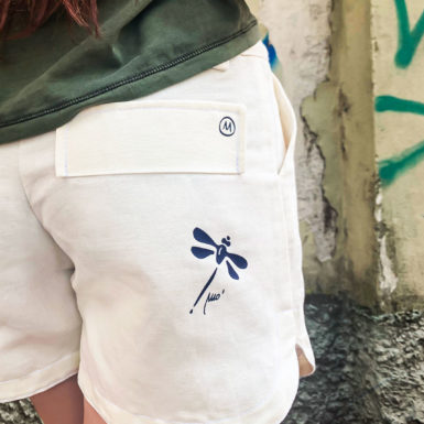 Women's shorts in white linen STEFFY Monvic