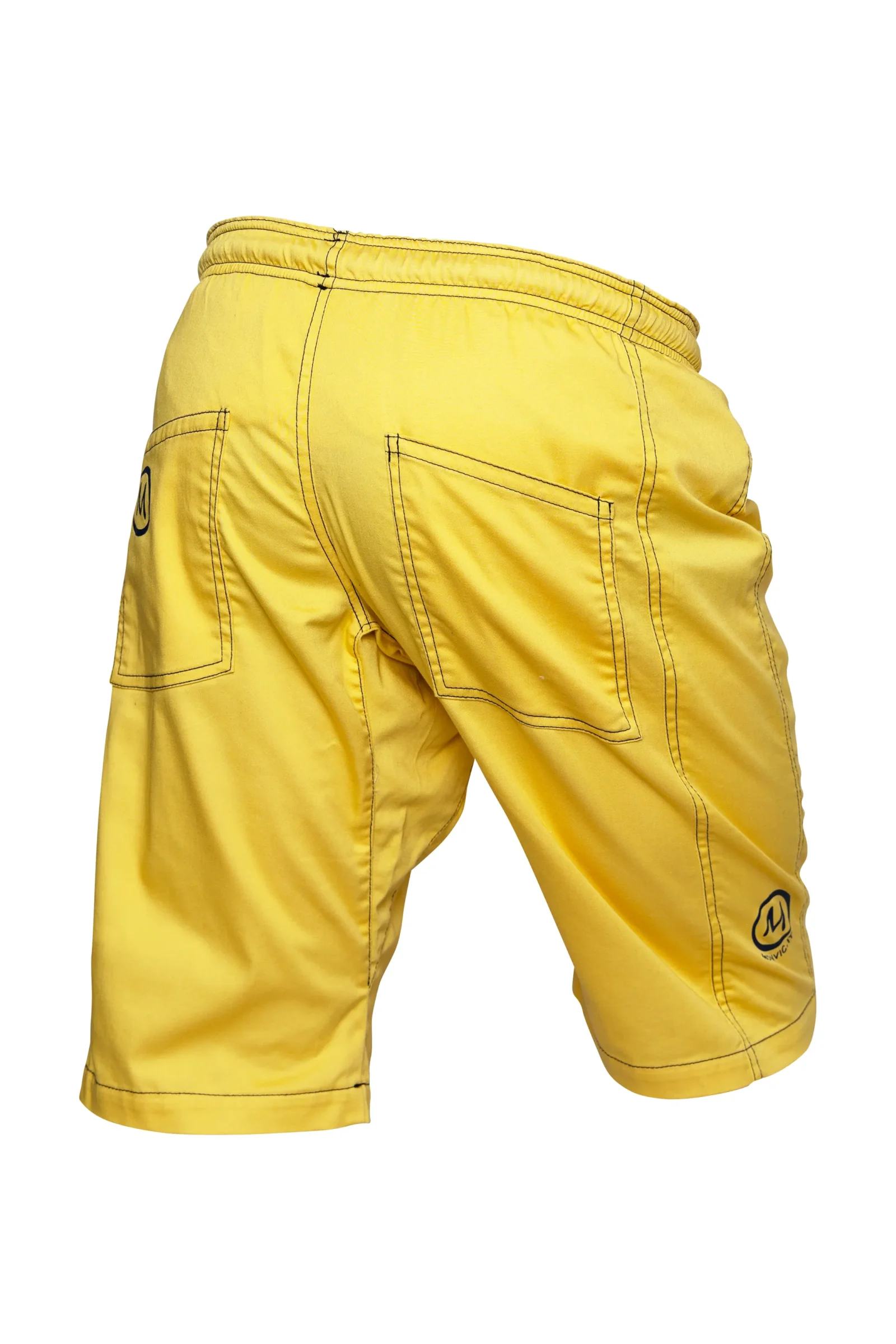 Men's yellow short trousers - SHORTY Monvic
