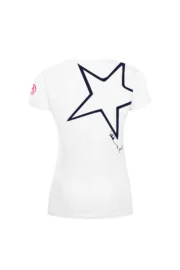 T-shirt escalade femme - coton blanc - graphisme "Superstar" - SHARON MONVIC