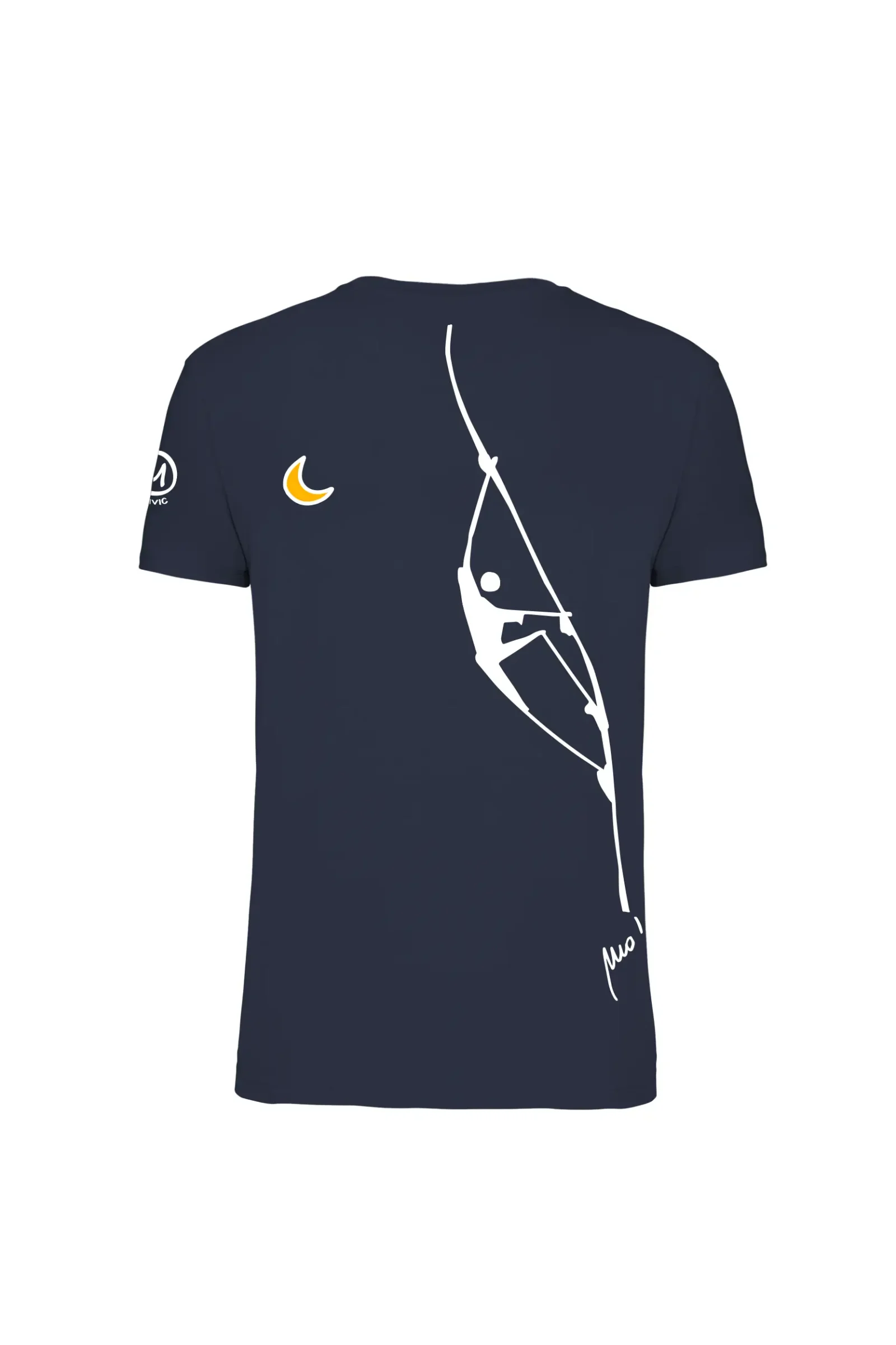 Men's navy blue climbing t-shirt "Teba" - Monvic HASH