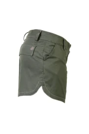 Shorts donna verde militare STEFFY Monvic laterale