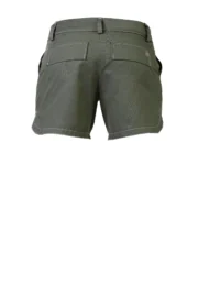 Women's STEFFY military green shorts in stretch cotton for climbing and city – Monvic