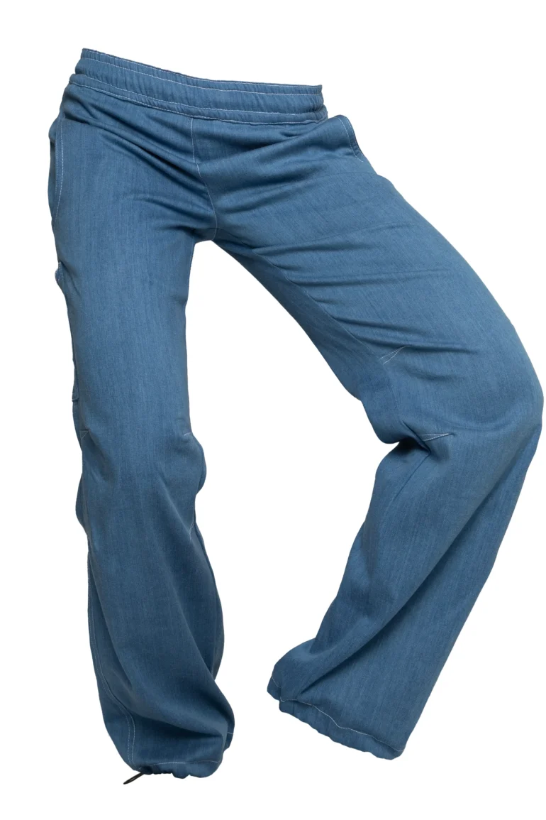 Women's climbing jeans pale denim VIOLET