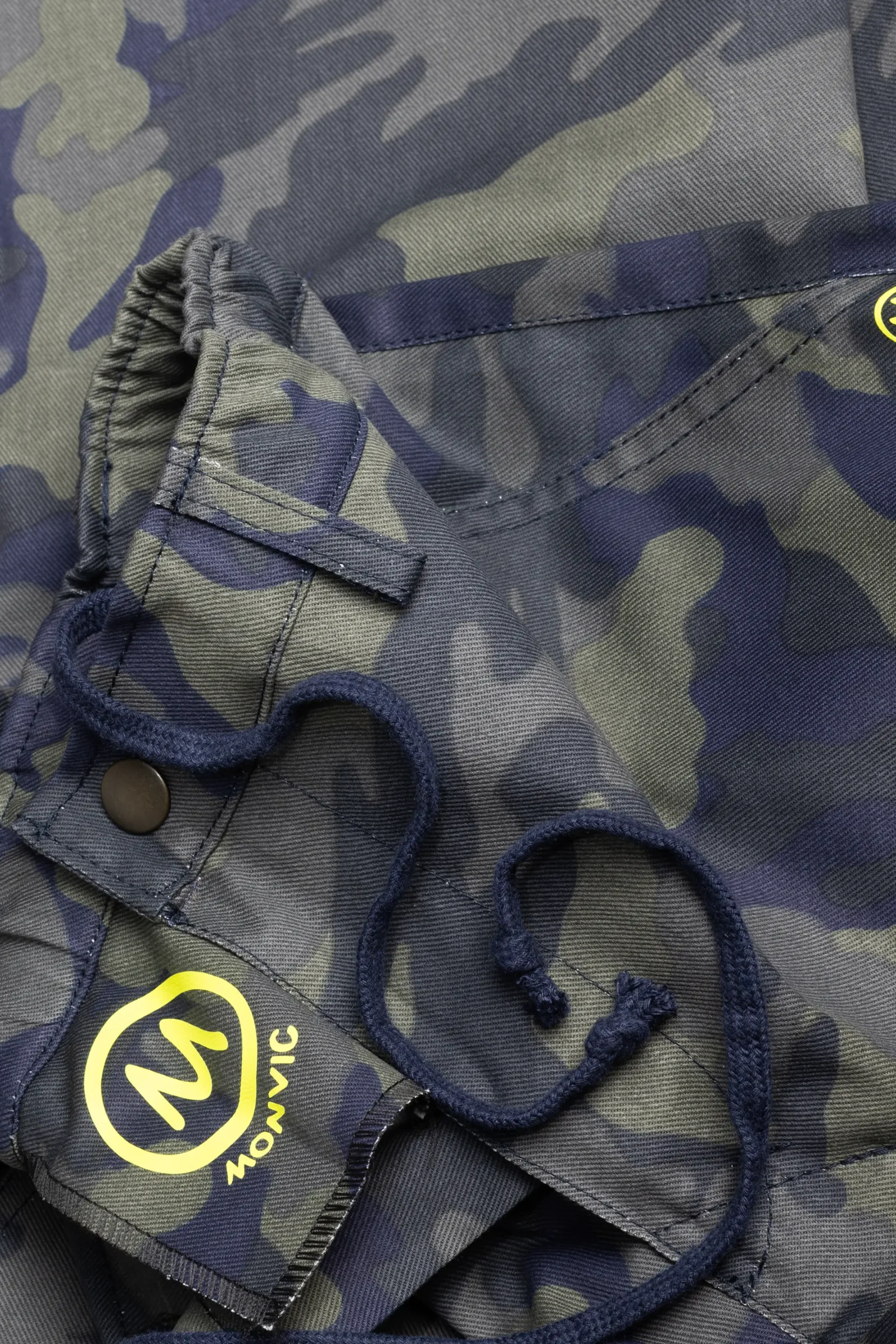 Jeans arrampicata uomo camouflage - denim camo blu/verde - BILLY 2 MONVIC