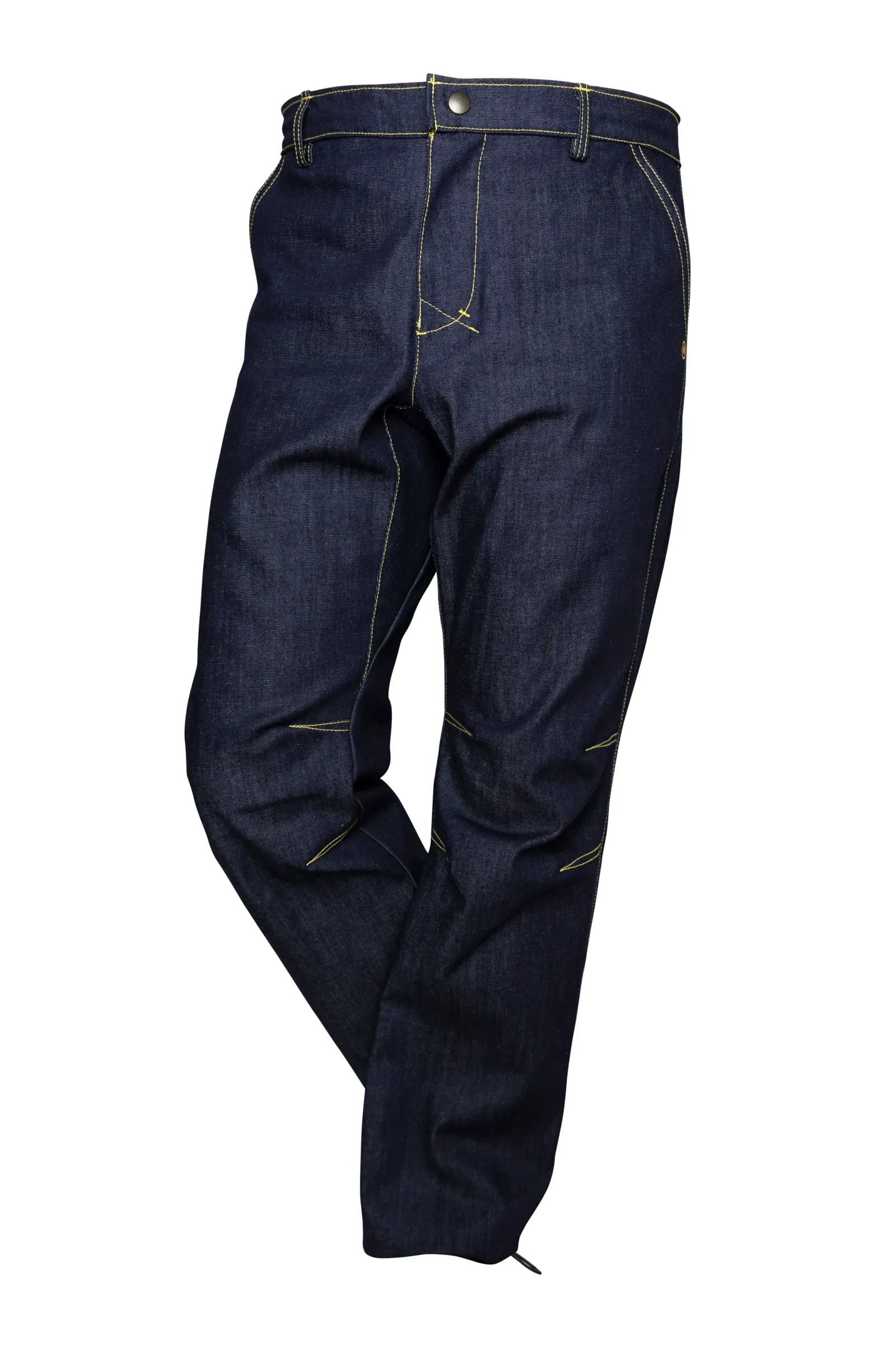 Jeans climbing uomo - denim - cuciture gialle - BILLY 2 Monvic
