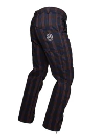 Ultra-elastic checked trousers brown / blue / black - men - BILLY 2 Monvic