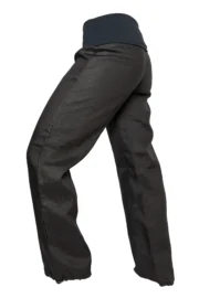 Pantalone in lino nero con fascia elastica in vita - donna - yoga - BALZEN Monvic