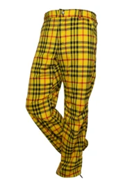 Men's tartan climbing trousers - yellow / black / red checked - BILLY 2 Monvic