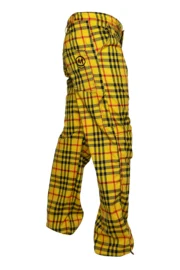 Men's tartan climbing trousers - yellow / black / red checked - BILLY 2 Monvic