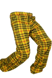 Men's tartan climbing trousers - yellow / black / red checked - BILLY 2 Monvic