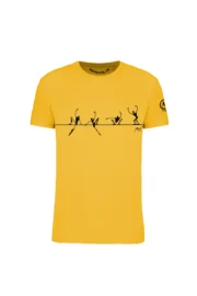 T-shirt slackline homme - jaune - Monvic HASH ORGANIC