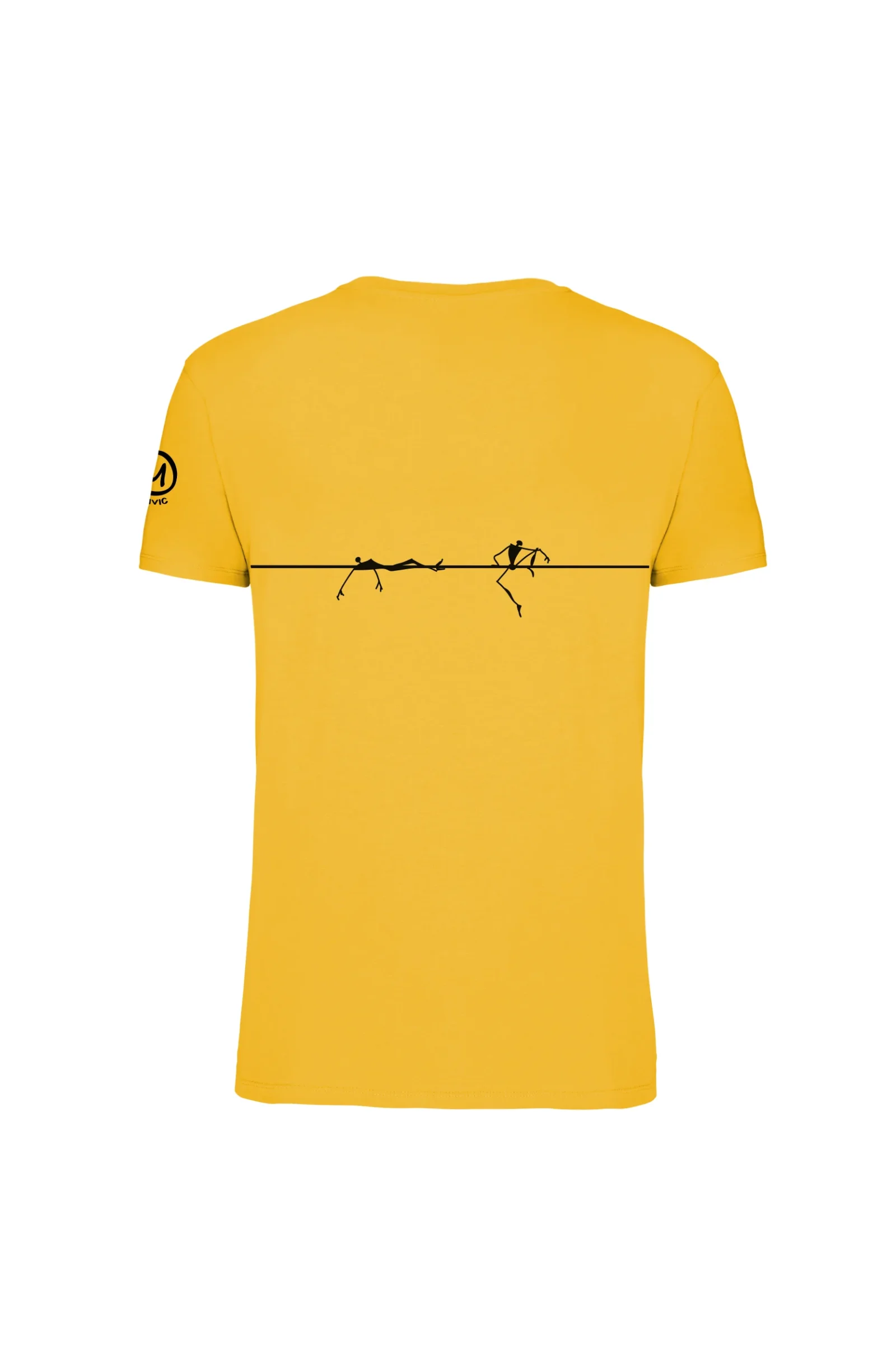 Men's Slackline t-shirt yellow HASH ORGANIC