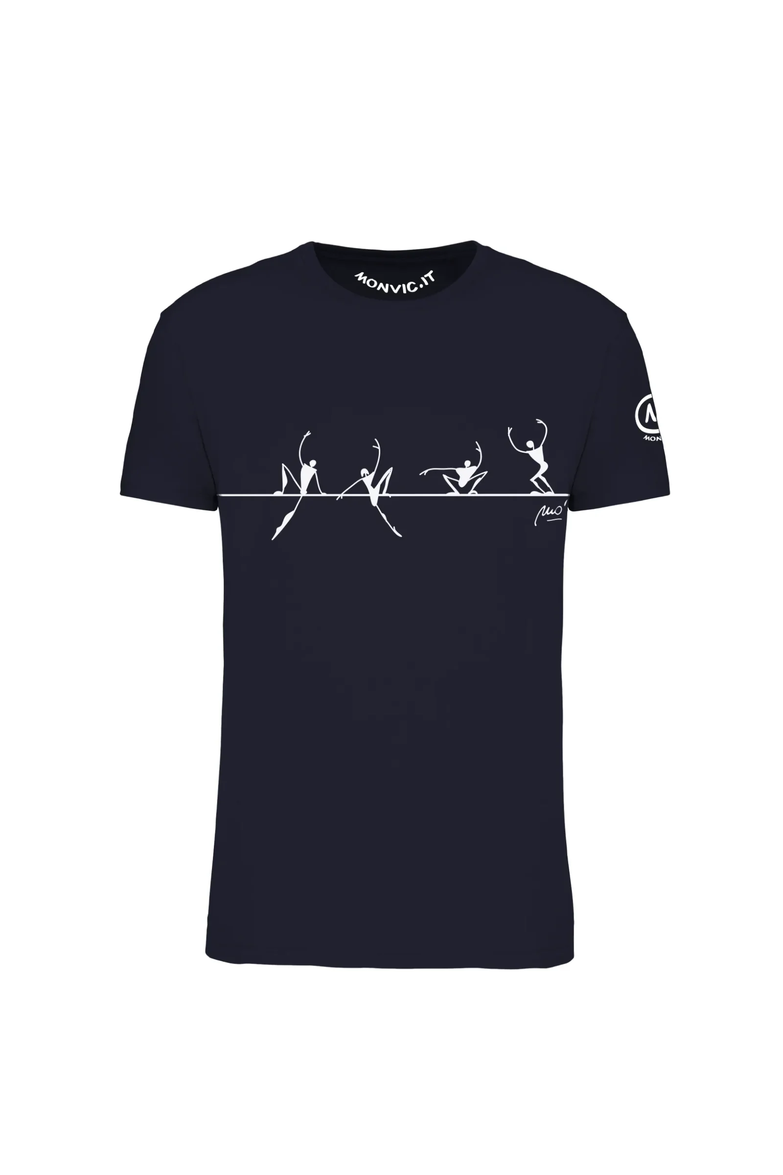 Men's Slackline t-shirt navy HASH ORGANIC