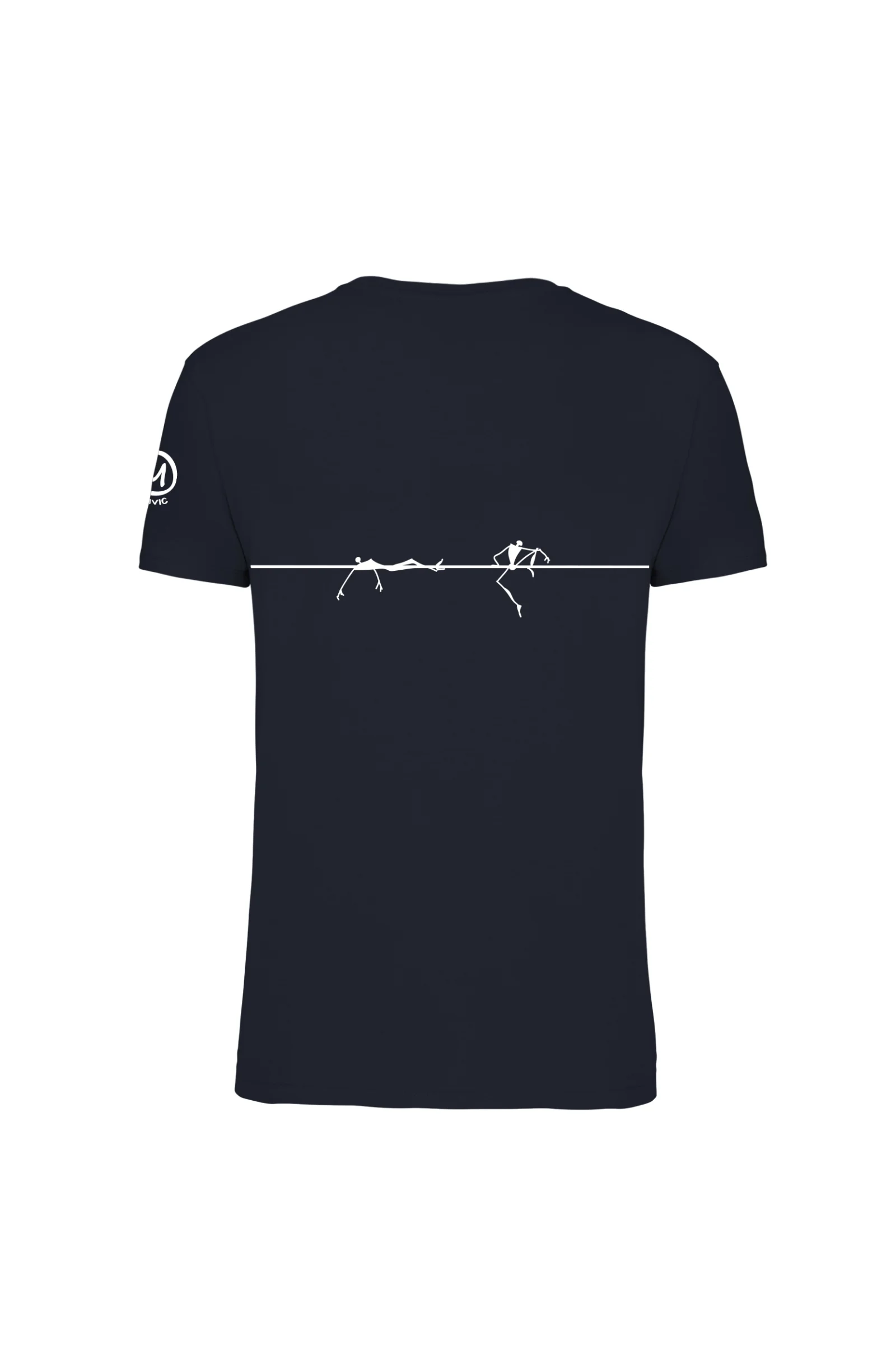 Men's Slackline t-shirt navy HASH ORGANIC